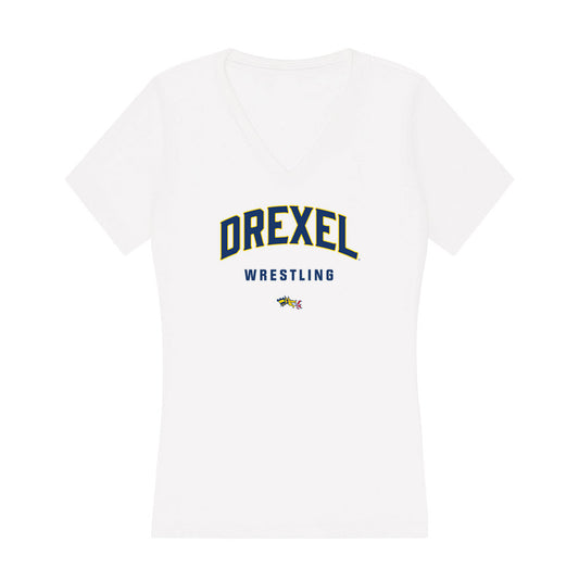 Drexel - NCAA Wrestling : Jasiah Queen - Women's V-Neck T-Shirt-0