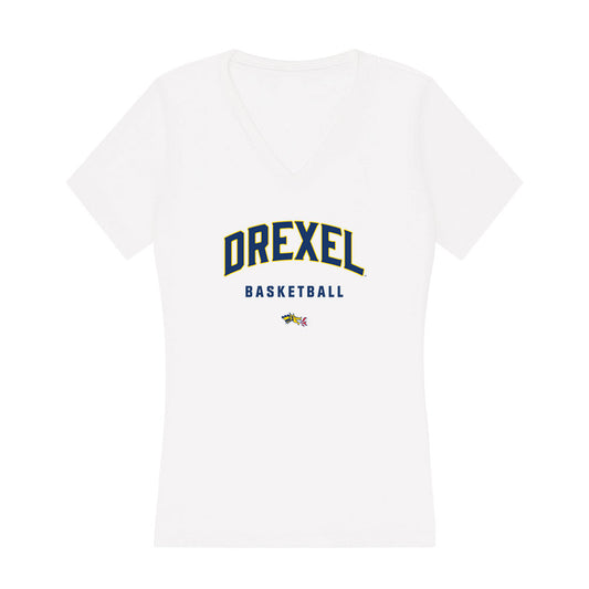 Drexel - NCAA Women's Basketball : Amaris Baker - Women's V-Neck T-Shirt-0