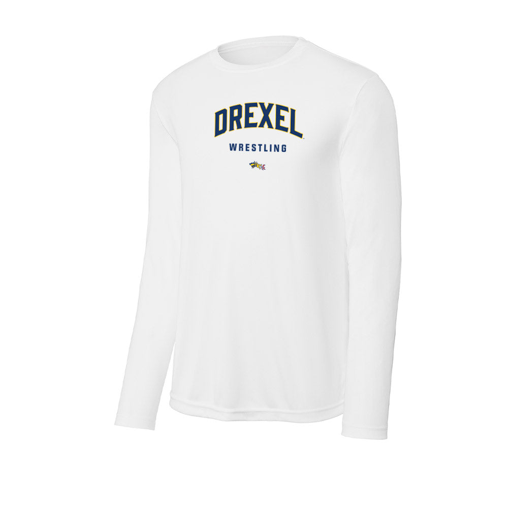 Drexel - NCAA Wrestling : Jasiah Queen - Activewear Long Sleeve T-Shirt-0