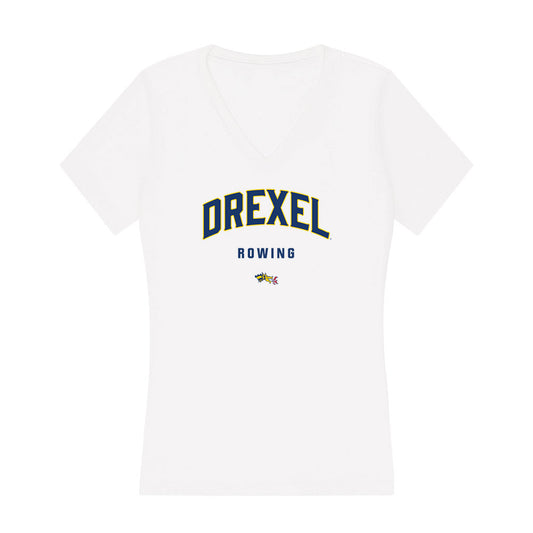 Drexel - NCAA Men's Rowing : James Barrett - Women's V-Neck T-Shirt-0