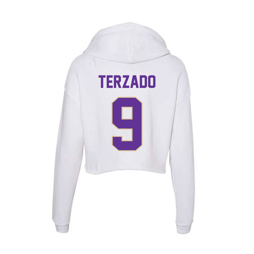 Western Carolina - NCAA Football : Jaylin Terzado - Classic Shersey Women's Crop Fleece Hoodie-1