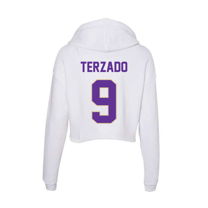 Western Carolina - NCAA Football : Jaylin Terzado - Classic Shersey Women's Crop Fleece Hoodie-1