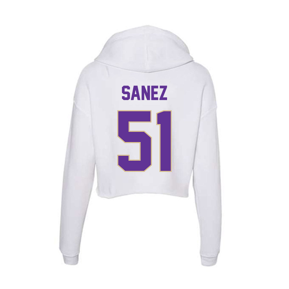 Western Carolina - NCAA Football : Aaron Sanez - Classic Shersey Women's Crop Fleece Hoodie-1