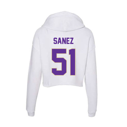 Western Carolina - NCAA Football : Aaron Sanez - Classic Shersey Women's Crop Fleece Hoodie-1