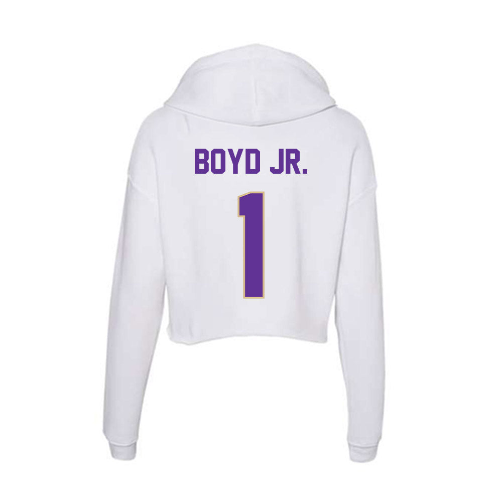 Western Carolina - NCAA Football : Pat Boyd Jr. - Classic Shersey Women's Crop Fleece Hoodie-1