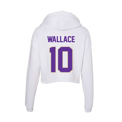 Western Carolina - NCAA Football : Justin Wallace - Classic Shersey Women's Crop Fleece Hoodie-1