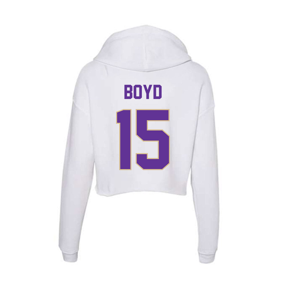 Western Carolina - NCAA Football : Jai Boyd - Classic Shersey Women's Crop Fleece Hoodie-1