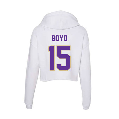 Western Carolina - NCAA Football : Jai Boyd - Classic Shersey Women's Crop Fleece Hoodie-1