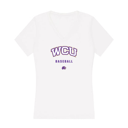 Western Carolina - NCAA Baseball : Elijah Smith - Classic Shersey Women's V-Neck T-Shirt-0