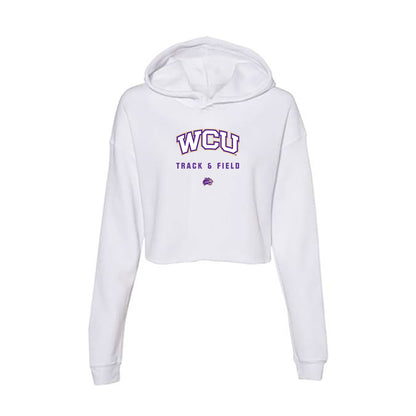 Western Carolina - NCAA Men's Track & Field : Trez Fouch - Classic Shersey Women's Crop Fleece Hoodie-0