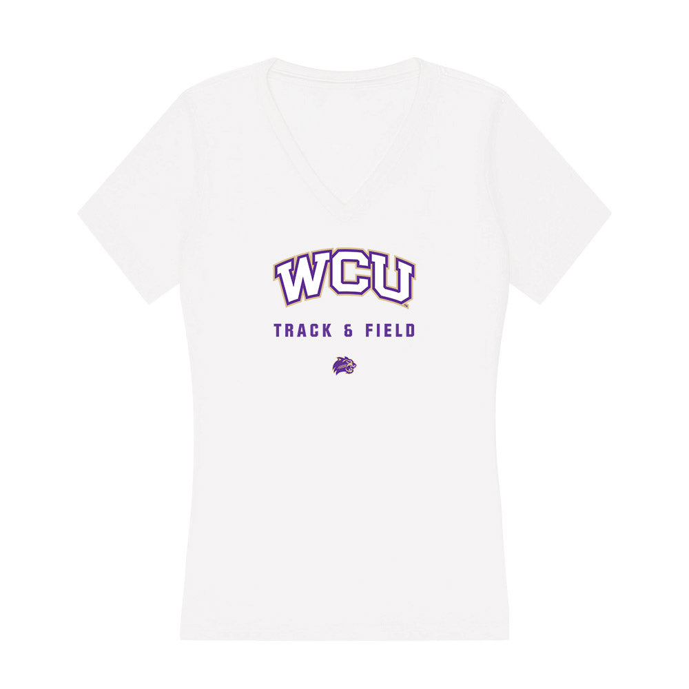 Western Carolina - NCAA Men's Track & Field : Trez Fouch - Classic Shersey Women's V-Neck T-Shirt-0