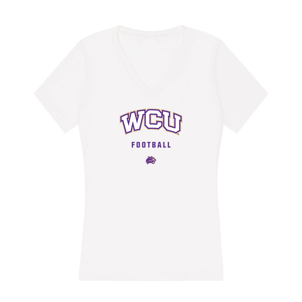 Western Carolina - NCAA Football : Zayveon Wells - Classic Shersey Women's V-Neck T-Shirt-0