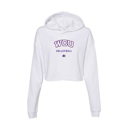 Western Carolina - NCAA Women's Volleyball : Danielle Wheat - Classic Shersey Women's Crop Fleece Hoodie-0