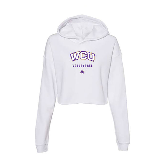 Western Carolina - NCAA Women's Volleyball : Danielle Wheat - Classic Shersey Women's Crop Fleece Hoodie-0