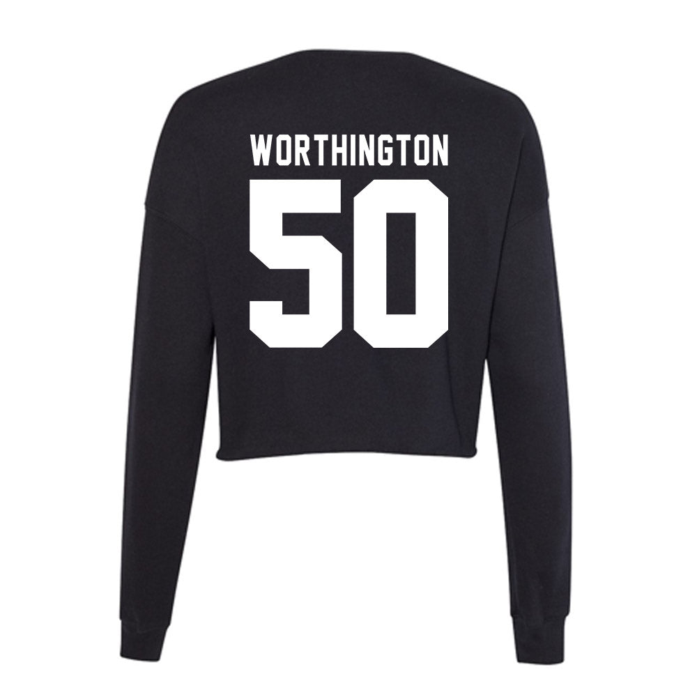 SHSU - NCAA Football : Colvin Worthington - Women's Cropped Crew Fleece-1