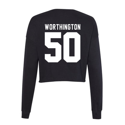 SHSU - NCAA Football : Colvin Worthington - Women's Cropped Crew Fleece-1