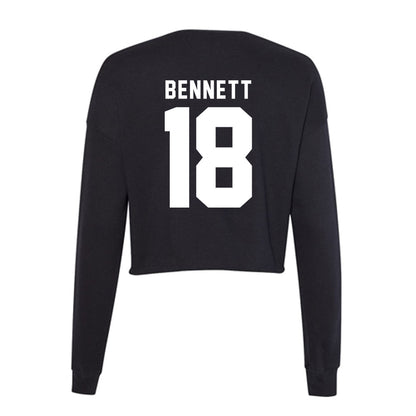 SHSU - NCAA Baseball : Devin Bennett - Women's Cropped Crew Fleece-1