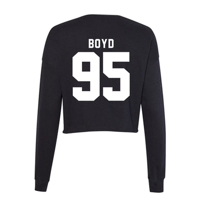 SHSU - NCAA Football : Shefon Boyd - Women's Cropped Crew Fleece-1