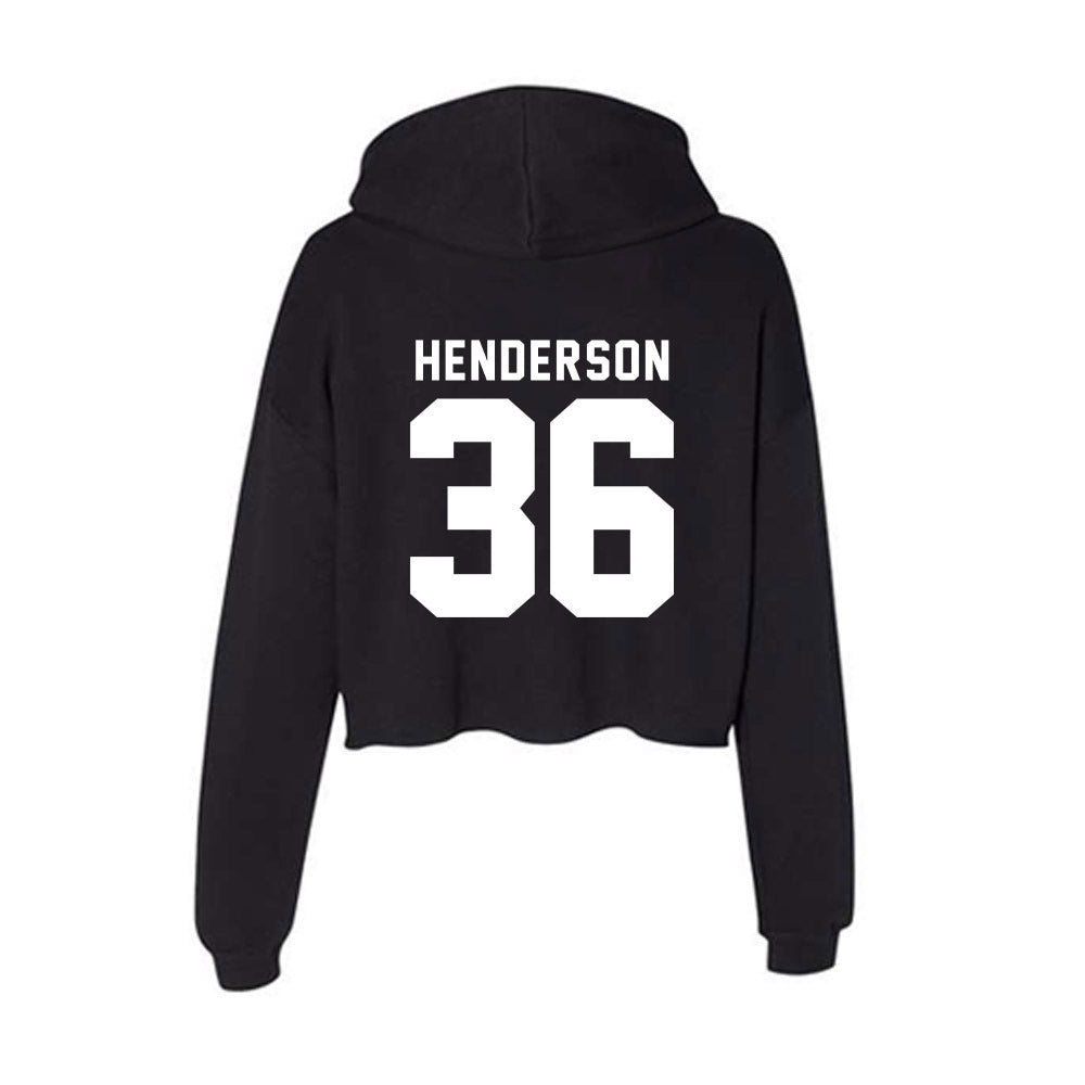 SHSU - NCAA Football : Octavius Henderson - Women's Crop Fleece Hoodie-1