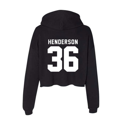 SHSU - NCAA Football : Octavius Henderson - Women's Crop Fleece Hoodie-1