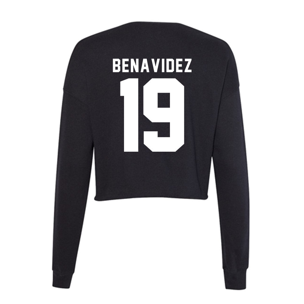 SHSU - NCAA Baseball : Chris Benavidez - Women's Cropped Crew Fleece-1