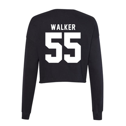 SHSU - NCAA Men's Basketball : jacob walker - Women's Cropped Crew Fleece-1