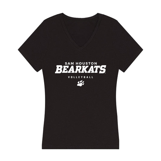 SHSU - NCAA Women's Volleyball : Bella Wood - Women's V-Neck T-Shirt-0