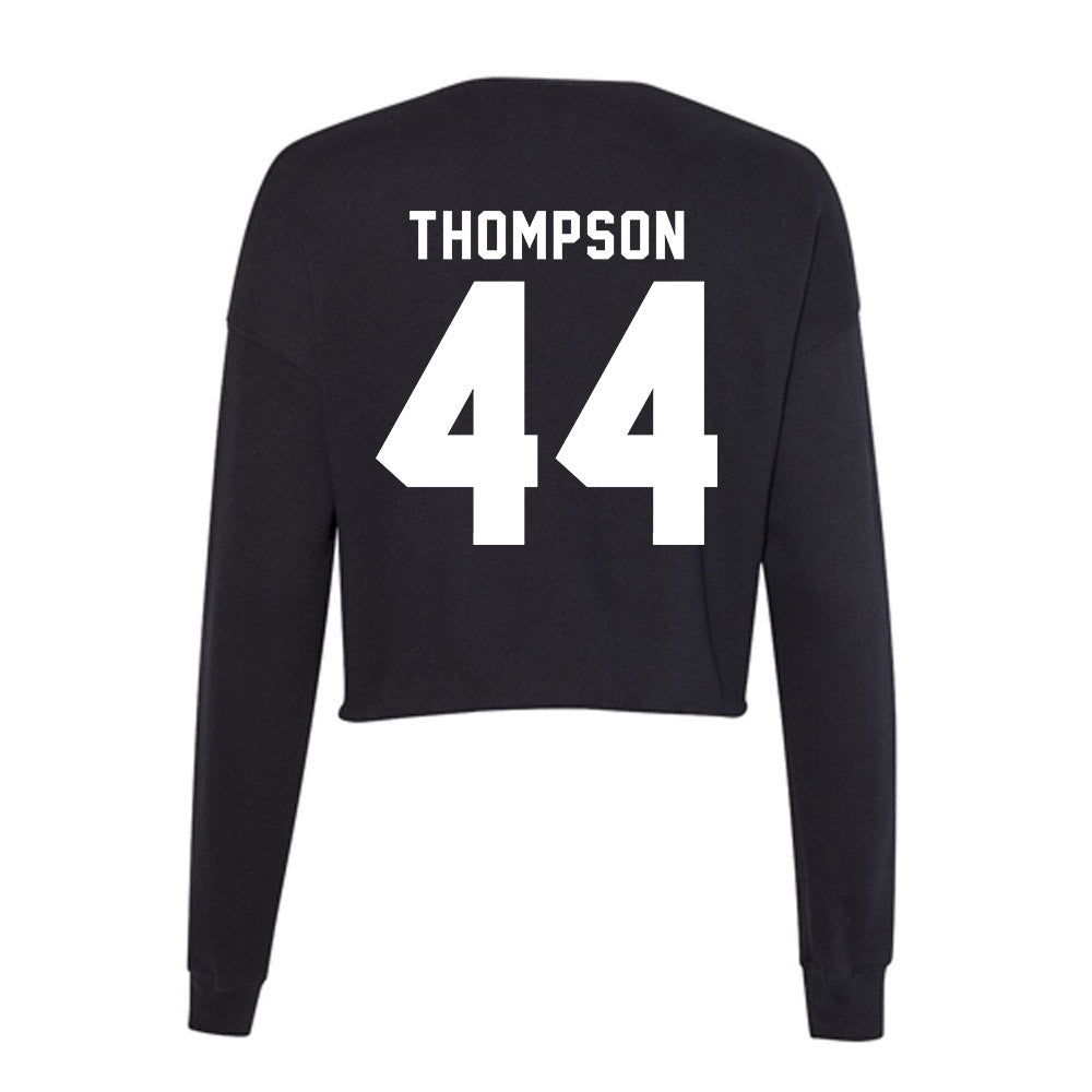 Bradley - NCAA Baseball : Gavin Thompson - Women's Cropped Crew Fleece-1