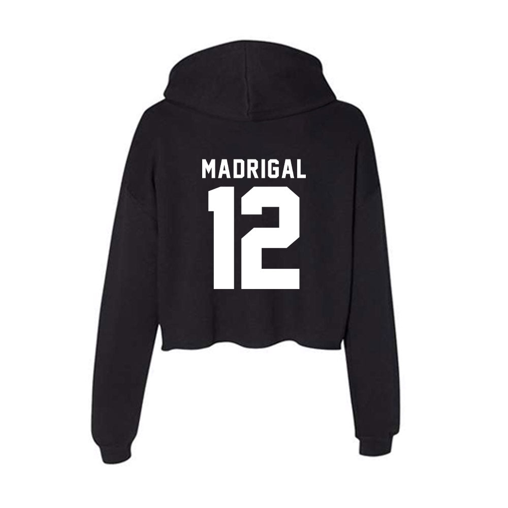 Bradley - NCAA Men's Soccer : Emilio Madrigal - Women's Crop Fleece Hoodie-1