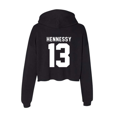 Bradley - NCAA Men's Basketball : Sam Hennessy - Women's Crop Fleece Hoodie-1