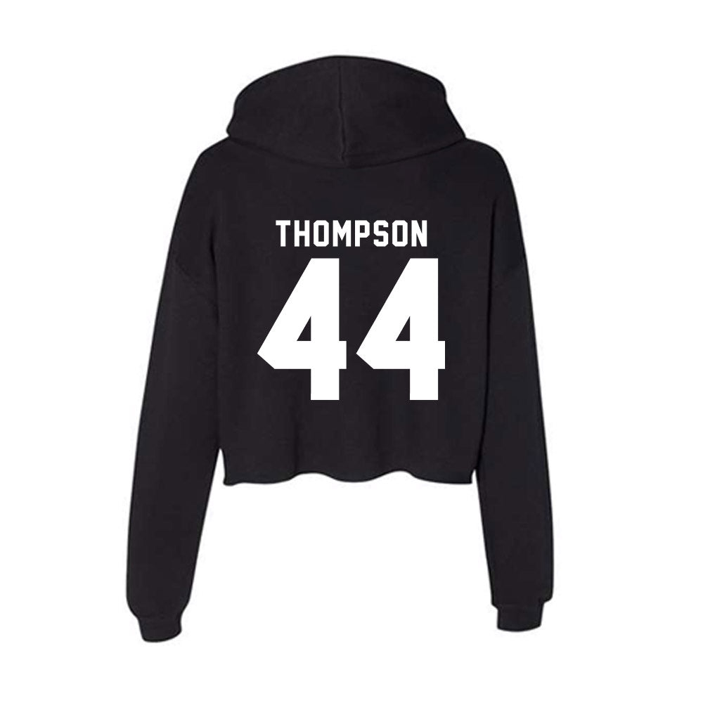 Bradley - NCAA Baseball : Gavin Thompson - Women's Crop Fleece Hoodie-1