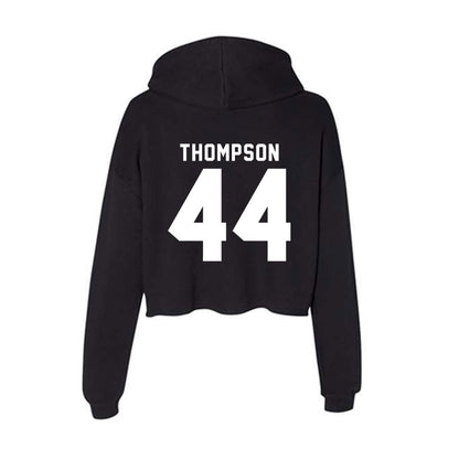 Bradley - NCAA Baseball : Gavin Thompson - Women's Crop Fleece Hoodie-1