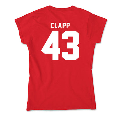Bradley - NCAA Baseball : Reece Clapp - Soft Style Women’s T-Shirt-1