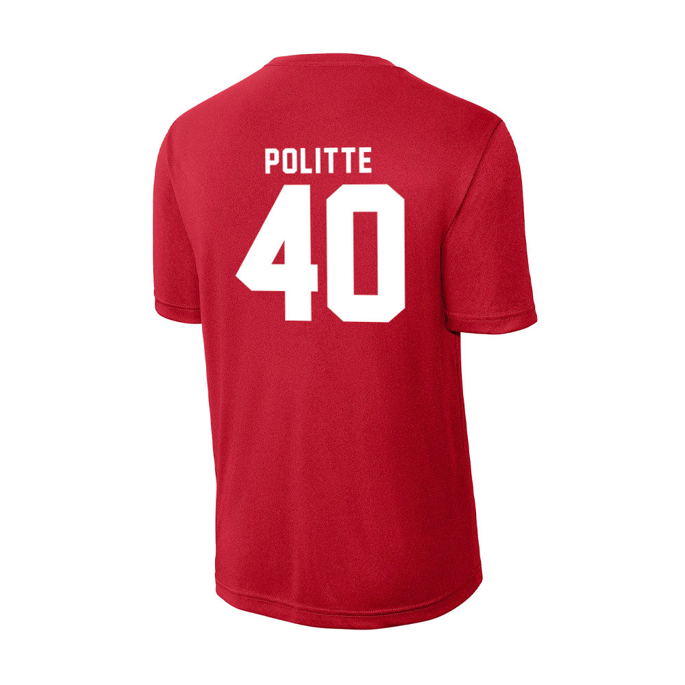 Bradley - NCAA Baseball : Drew Politte - Activewear T-Shirt-1