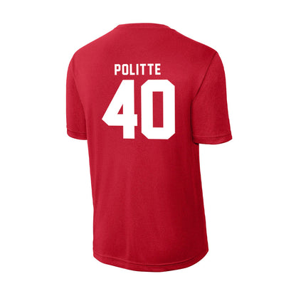 Bradley - NCAA Baseball : Drew Politte - Activewear T-Shirt-1