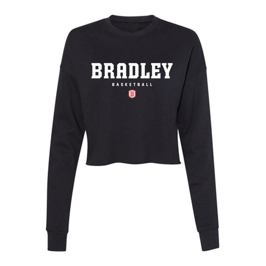 Bradley - NCAA Men's Basketball : Sam Hennessy - Women's Cropped Crew Fleece-0