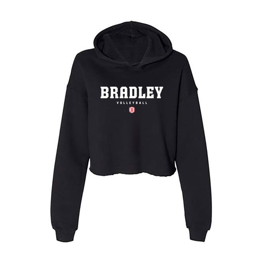 Bradley - NCAA Women's Volleyball : Ava Patchett - Women's Crop Fleece Hoodie-0