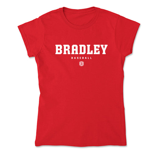 Bradley - NCAA Baseball : Reece Clapp - Soft Style Women’s T-Shirt-0