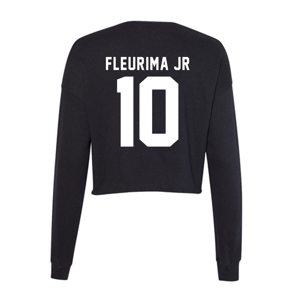 SIU Carbondale - NCAA Football : Bernadin Fleurima Jr - Women's Cropped Crew Fleece-1