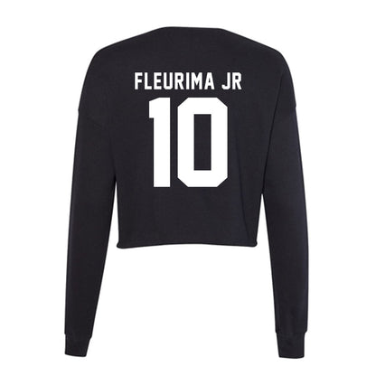 SIU Carbondale - NCAA Football : Bernadin Fleurima Jr - Women's Cropped Crew Fleece-1