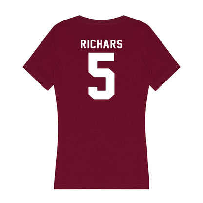 SIU Carbondale - NCAA Baseball : Grant Richars - Women's V-Neck T-Shirt-1