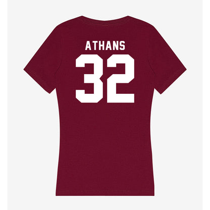 SIU Carbondale - NCAA Football : James Athans - Women's V-Neck T-Shirt-1