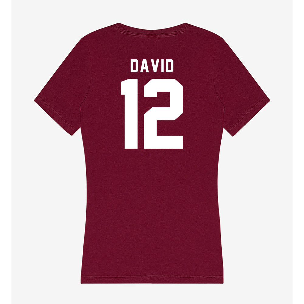 SIU Carbondale - NCAA Women's Soccer : Ziv David - Women's V-Neck T-Shirt-1
