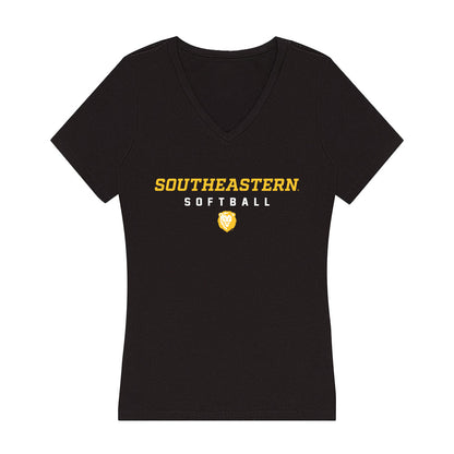 SELU - NCAA Softball : Shelby Morris - Women's V-Neck T-Shirt-0