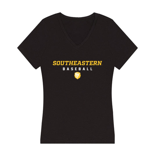 SELU - NCAA Baseball : Blake Lobell - Women's V-Neck T-Shirt-0