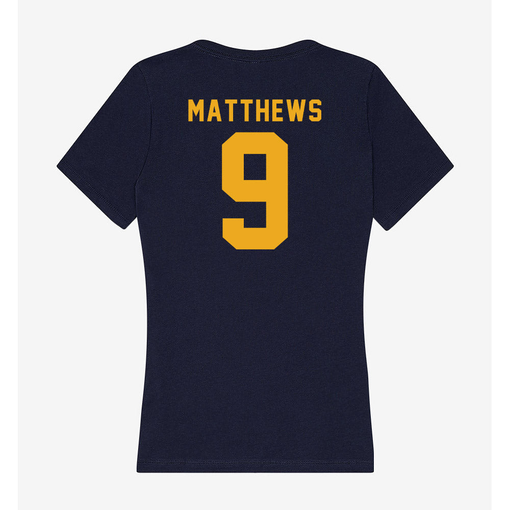 ETAMU - NCAA Football : Devooo Matthews - Women's V-Neck T-Shirt-1