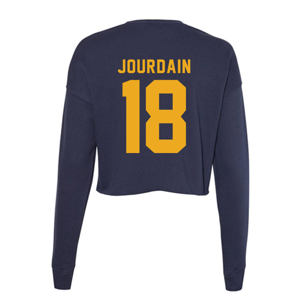 Texas A&M Commerce - NCAA Football : Christian Jourdain - Women's Cropped Crew Fleece-1