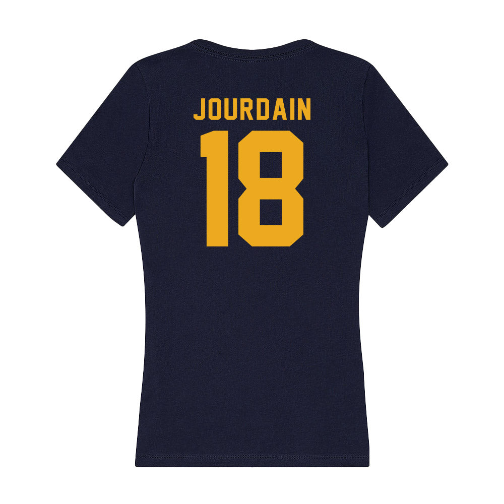 Texas A&M Commerce - NCAA Football : Christian Jourdain - Women's V-Neck T-Shirt-1