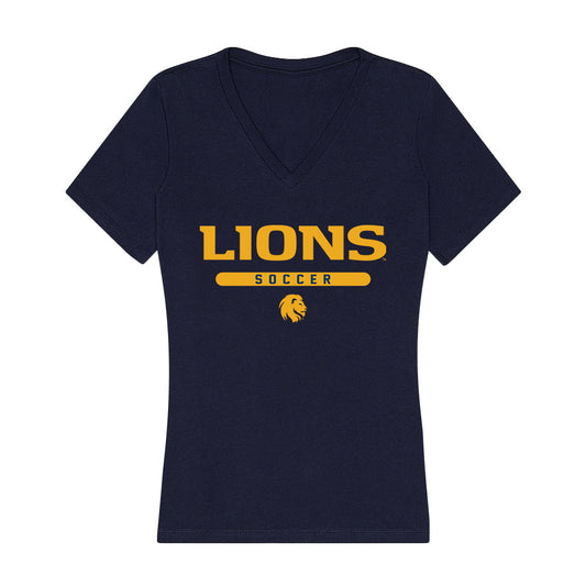 Texas A&M Commerce - NCAA Women's Soccer : Elaina Flores - Women's V-Neck T-Shirt-0