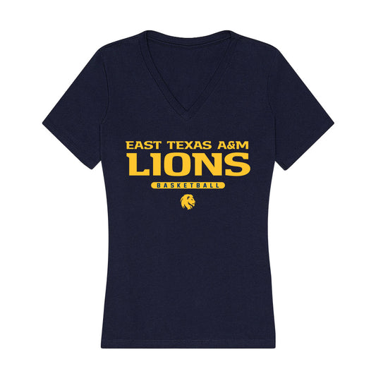 ETAMU - NCAA Women's Basketball : Rezia Castillo - Women's V-Neck T-Shirt-0